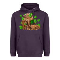 Plum st patrick's day cow family Heavyweight Hoodie - RanaPortraitStore
