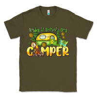 Army Green Happy St. Patrick's Day camper Classic Tee - HowdyJamesFarm