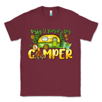 Burgundy Happy St. Patrick's Day camper Classic Tee - HowdyJamesFarm