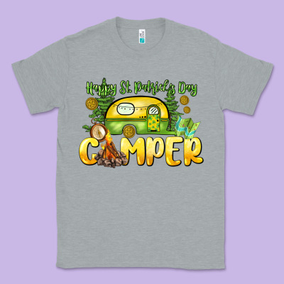 Happy St. Patrick's Day Camper Classic Tee Designed By Howdyjamesfarm