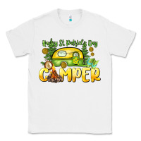 White Happy St. Patrick's Day camper Classic Tee - HowdyJamesFarm