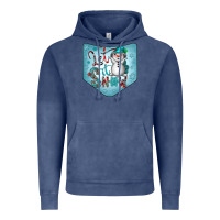 Vintage Denim Christmas Pocket Vintage Hoodie - CowhideDigitalArt