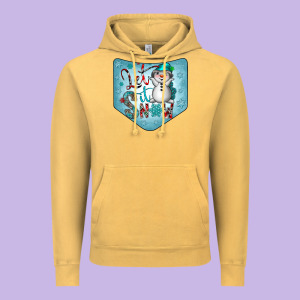 Christmas Pocket Vintage Hoodie Designed By Cowhidedigitalart