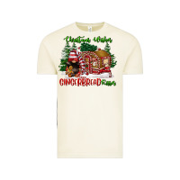 Vintage Arctic christmas wishes gingerbread kisses Vintage Tee - FaDigitalArtStudio