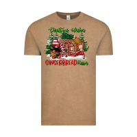 Vintage Coffee christmas wishes gingerbread kisses Vintage Tee - FaDigitalArtStudio