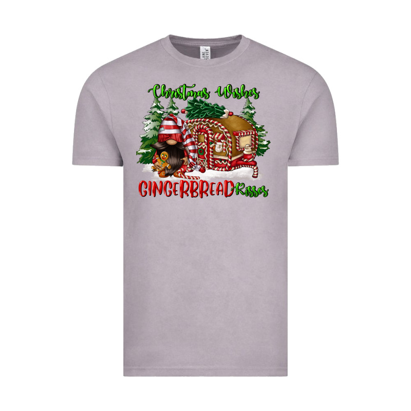 Christmas Wishes Gingerbread Kisses Vintage Tee by FaDigitalArtStudio | Teevron