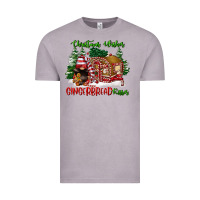Vintage Zinc christmas wishes gingerbread kisses Vintage Tee - FaDigitalArtStudio