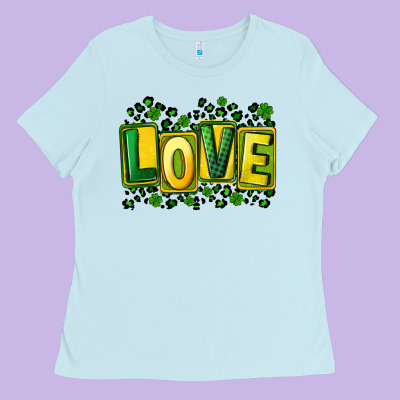 St. Patrick's Day Love Ladies Tee Designed By Fadigitalartstudio
