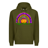 Army Green happy halloween rainbow Premium Hoodie - Jasminsmagicworld