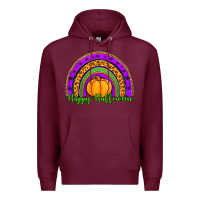 Burgundy happy halloween rainbow Premium Hoodie - Jasminsmagicworld