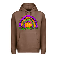 Chestnut happy halloween rainbow Premium Hoodie - Jasminsmagicworld