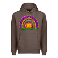 Coffee happy halloween rainbow Premium Hoodie - Jasminsmagicworld