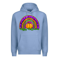 Colony Blue happy halloween rainbow Premium Hoodie - Jasminsmagicworld