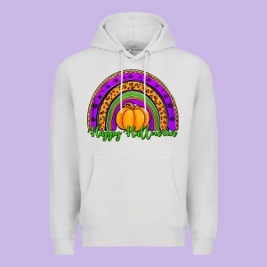 Happy Halloween Rainbow Premium Hoodie Designed By Jasminsmagicworld