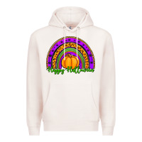 Pale Pink happy halloween rainbow Premium Hoodie - Jasminsmagicworld