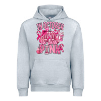Heather Grey in october we wear pink american football Urban Hoodie - RanaPortraitStore