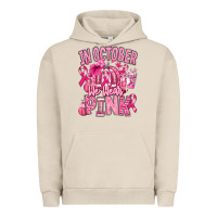 Pigment French Oak in october we wear pink american football Urban Hoodie - RanaPortraitStore