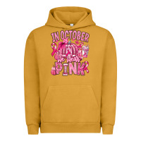 Pigment Peanut Butter in october we wear pink american football Urban Hoodie - RanaPortraitStore