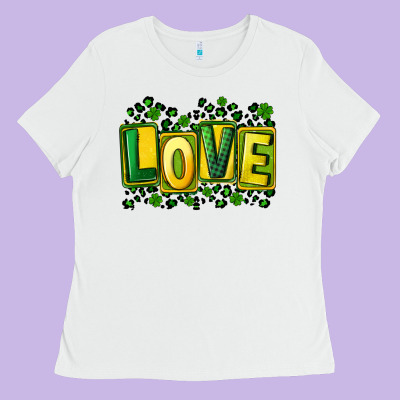 St. Patrick's Day Love Ladies Tee Designed By Fadigitalartstudio