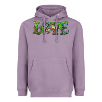 Lavender love with shamrock Heavyweight Hoodie - RanaPortraitStore