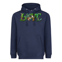 Navy love with shamrock Heavyweight Hoodie - RanaPortraitStore