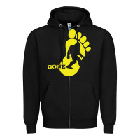 Black bigfoot Zipper Hoodie - artisFamous