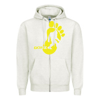 Oatmeal Heather bigfoot Zipper Hoodie - artisFamous