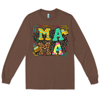 Chestnut School bus driver mama Mother's day Long Sleeve Tee - LillyAllenDesigns