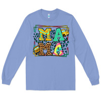 Colony Blue School bus driver mama Mother's day Long Sleeve Tee - LillyAllenDesigns
