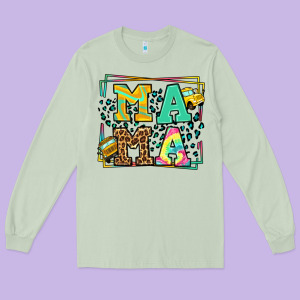 School Bus Driver Mama Mother's Day Long Sleeve Tee Designed By Lillyallendesigns