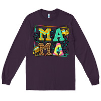 Plum School bus driver mama Mother's day Long Sleeve Tee - LillyAllenDesigns