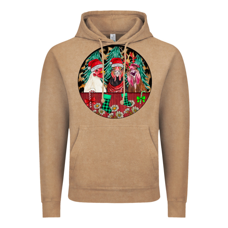 Chickens Vintage Hoodie by CowhideDigitalArt | Teevron