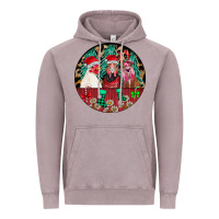 Vintage Zinc Chickens Vintage Hoodie - CowhideDigitalArt