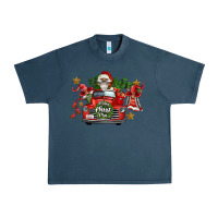 Midnight Navy merry christmas truck gnomies Urban Heavy Tee - FaDigitalArtStudio