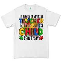 White it takes a special teacher to hear what a child can't say Premium Tee - OliviaCreatesArt