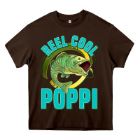 Chocolate Brown reel cool poppi Heavy Core Tee - Jasminsmagicworld
