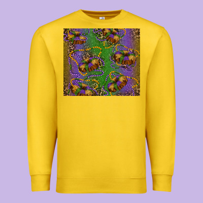 Mardi Gras King Cake Leopard Premium Sweatshirt Designed By Ranaportraitstore