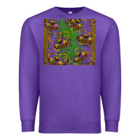 Purple mardi gras king cake leopard Premium Sweatshirt - RanaPortraitStore