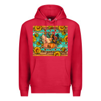 Cardinal Fall coop animals pumpkin Premium Hoodie - Artiststas