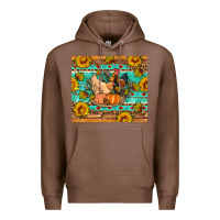 Chestnut Fall coop animals pumpkin Premium Hoodie - Artiststas