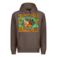 Coffee Fall coop animals pumpkin Premium Hoodie - Artiststas