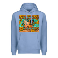 Colony Blue Fall coop animals pumpkin Premium Hoodie - Artiststas