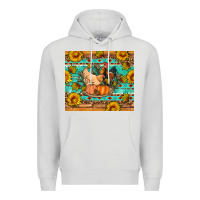 Dove Grey Fall coop animals pumpkin Premium Hoodie - Artiststas