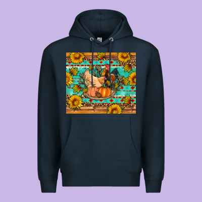 Fall Coop Animals Pumpkin Premium Hoodie Designed By Artiststas