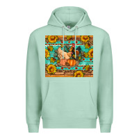 Seafoam Fall coop animals pumpkin Premium Hoodie - Artiststas