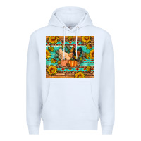 White Fall coop animals pumpkin Premium Hoodie - Artiststas