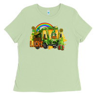 Matcha lucky gnomes truck St. Patrick's Day Ladies Tee - FaDigitalArtStudio