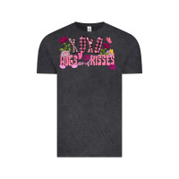 Vintage Black Xoxo Hugs And Kisses Valentine's Day Vintage Tee - FaDigitalArtStudio