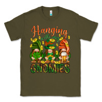 Army Green Hanging with my gnomies Classic Tee - HowdyJamesFarm