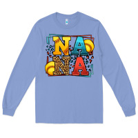 Colony Blue Softball nana leopard frame Long Sleeve Tee - LillyAllenDesigns